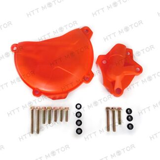 HTTMT EC-001+002- Clutch Cover Guard Water Pump Protector Compatible with 350 EXC-F SIX DAYS 2012-2016 SX-F 2011-2015 EXC-F 2012-2016 XC-F 2013-2015 XCF-W SIX DAYS 2014-2016 KTM FREERIDE 350 13-16