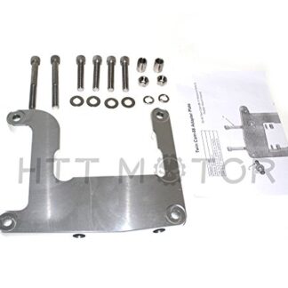 HTTMT EPC012- Twin-Cam 88A Engine Rear Motor Adapter Plate Mount Compatible with Harley Evolution Twin Cam