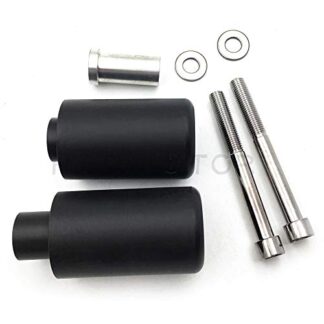 HTTMT - For 2003-2004 Suzuki GSXR 1000 GSX-R Black No Cut Frame Slider Crash Protector [P/N: MT219-005-BK]