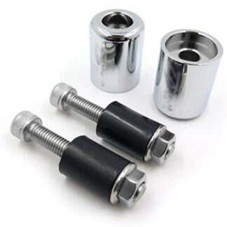 HTTMT- For 94-03 Kawasaki ZX9/ZX9R 99-00 ZRX1100 Chrome Weight Bar Ends Sliders Rubber