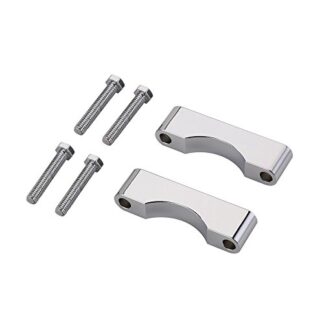 HTTMT H1718- Chrome Front Fender Spacer Compatible with 1984-2013 Harley Touring FLHR Electra Glide FLTR