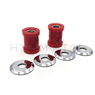 HTTMT- HAD021- Handlebar Riser Bushings Red Thermoplastic polyurethane Compatible with Harley Softail Dyna Sportster Chopper