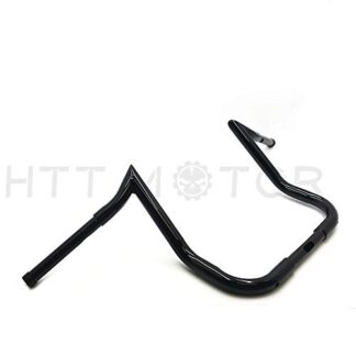 HTTMT HB010-III- 16" Handlebars Compatible with 1986-2017 HARLEY TOURING BATWING FAIRING Black Bagger