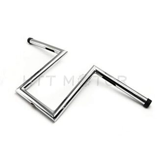 HTTMT HB08-8 Inches Rise 4 Inches Pullback Ape-Hanger Z-Bars 1 inch Handlebars Compatible with XL Sportster Dyna Bobber