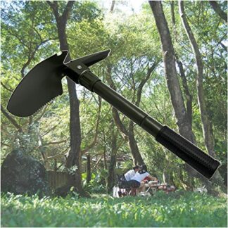 HTTMT- Hiking Multi-Functional Military Folding Shovel Survival Spade Emergency Green [P/N: ET-Shovel001]