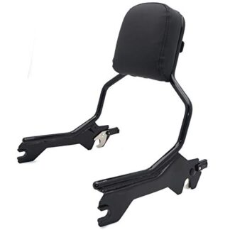 HTTMT- Holdfast Sissy Bar Backrest Upright Standard Black Compatible With 2018-2020 Harley FLFB FLFBS FXBR FXBRS [P/N: TGHD-SBB048]