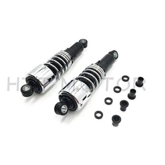 HTTMT LS003-267mm 10.5" Motorcycle Rear Shock Absorber Chrome Damper Compatible with Harley 84-13 Touring
