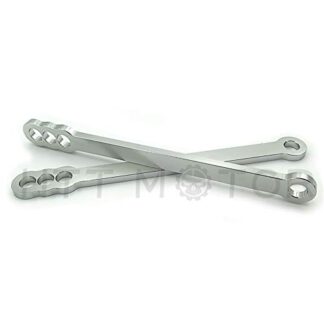 HTTMT MT005- Silver Lowering Links Compatible with Kawasaki Zx6r Zx636 Zzr600 Ninja Zx9r 9r Zx12r Zx-12r