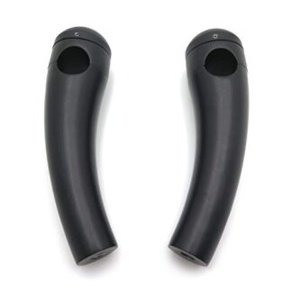 HTTMT MT030-003-1"- 1" Bar Black Motorcycle Handlebar Pullback Risers Compatible with Universal Bikes