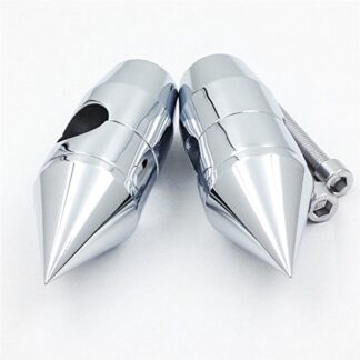 HTTMT MT030-005-1"- 1'' inch Spike Risers Compatible with Yamaha V-Star 650 Classic Custom Silverado Road Star CHROMED