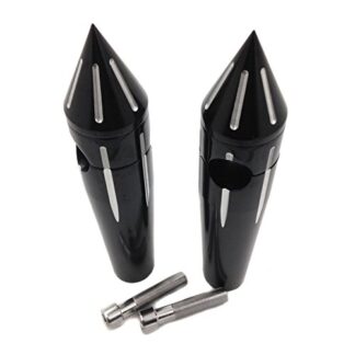 HTTMT MT030-015-6"- 1'' Spike Risers 6'' HANDLEBAR Compatible with Yamaha V-Star 650 Classic Custom Silverado Road Star BLACK