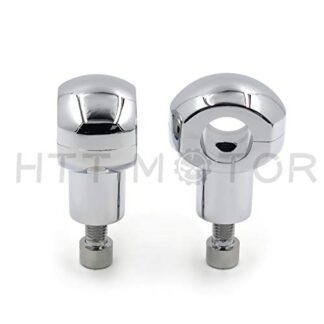 HTTMT MT030-017-25-CD Chromed 1 inch (25mm) Handlebar Risers Compatible with 1 inch handlebars Compatible with Suzuki Yamaha Kawasaki Ducati Harley-Davidson