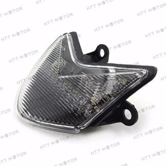 HTTMT MT032- Custom Clear Lens Led Tail Light Brake Light w/Integrated Turn Signals Indicators Compatible with 2004 2005 Kawasaki Zx1000 Ninja Zx10R