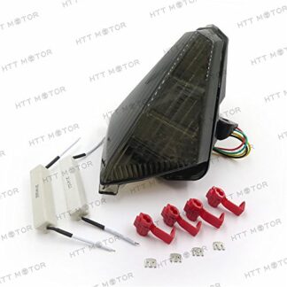 HTTMT MT039- Tail Brake Light Turn Signals Compatible with Yamaha Yzf R1 Yzfr1 Yzf-R1 2007 2008 Smoke