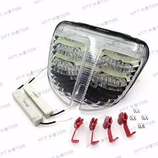 HTTMT MT044- Tail Light Brake Light Compatible with 2006 2007 Suzuki Gsxr 600 Gsx-R600 750 Gsx-R750 Clear