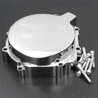 HTTMT MT051- Billet Aluminum Engine Stator Cover Custom Made Compatible with 2004-2005 Suzuki GSXR 600 750/2003-2004 Suzuki GSXR1000 Chrome Left