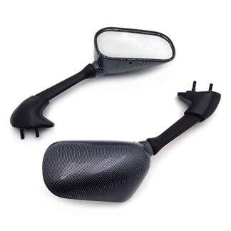 HTTMT MT058- Motorcycle Carbon Fiber OEM Replacement Side Mirrors Compatible with 1998 1999 2000 2001 2002 Yzfr6 Yzf-R6 YZF-R1 Yzfr1