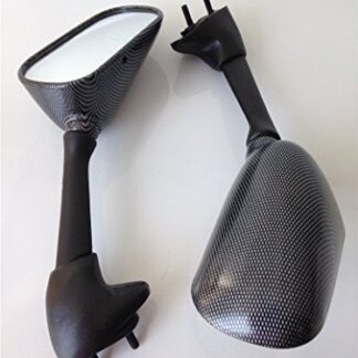HTTMT MT060- Motorcycle OEM Aftermarket Carbon Fiber Side Mirrors Compatible with 2000-2006 YZF-R1/2000-2001 FZS600 Fazer/2001-2003 R1/2001-2002 R6 / YZF-R6