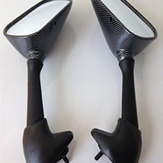 HTTMT MT066- Motorcycle OEM Aftermarket Carbon Fiber Mirrors Compatible with 2000-2001 FZS600 Fazer/2001-2003 R1/2001-2002 R6 / YZF-R6