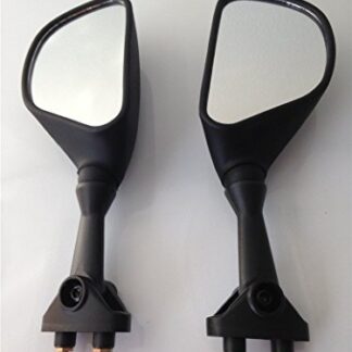 HTTMT MT075- Motorcycle Black Oem Aftermarket Racing Mirrors Compatible with 2003-2004 Kawasaki ZX-6RR ZX-6R 636