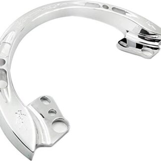 HTTMT MT082- Motorcycle Chrome Rear Passenger Grab Bar Handle Rail "Hayabusa" Logo Compatible with Suzuki GSXR1300 R Hayabusa 1999-2007