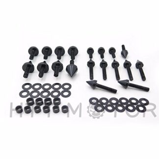 HTTMT MT215-003- Black Spike Fairing Bolts Compatible with 03-06 Honda Cbr600Rr 2004-2007 Honda Cbr1000Rr