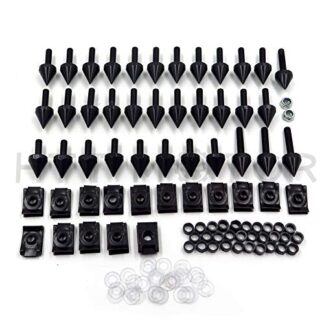 HTTMT MT215-006-BK Black Spike Fairing Bolts kits Compatible with 2004-2006 Yamaha YZF R1 YZF-R1 YZFR1