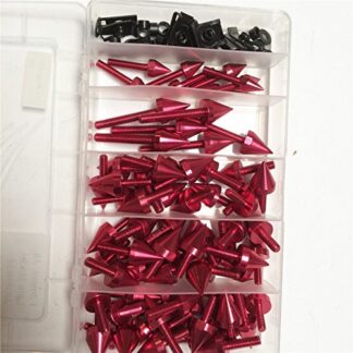HTTMT MT215-017- Spike Fairing windscreen Bolts kits Screws Compatible with Suzuki GSXR600 750 1000 Hayabusa RED
