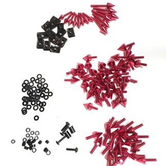 HTTMT MT215-017- Universal Spike Fairing windscreen Bolts Screws Compatible with CBR 600 929 954 900 RR RED