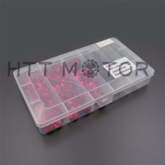 HTTMT MT215-017B- Complete Fairing Bolts Screws Fasteners Kit Compatible with Suzuki Gsxr 600 750 1000 Red
