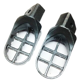 HTTMT MT216-002- Gunmetal Black Motocross MX Dirt Bike Racing Foot Pegs Compatible with 1993-2001 Suzuki RM80 RM