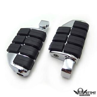 HTTMT MT216-046+PA003- Chrome Dually Footpegs Compatible with V-Star 1000 650 Royal Star V-Max Virago Stryker