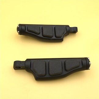 HTTMT MT216-048B- Motorcycle Black Stiletto Pegs Foot Pegs Flat End Compatible with Harley Softail Sportster Dyna Glide Honda GoldWind Kawasaki Vulcan Suzuki Boulevard Intruder Yamaha Road Star