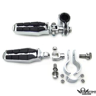 HTTMT- MT216-049+216-045- 1" 1 1/4" New Highway Radical Tombstone Clamp Foot Peg for Compatible with Harley Sportster 1340