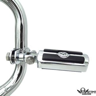 HTTMT- MT216-049+216-051- 1" 1.25" HTTMT Gear Skull Foot Peg Mount Clamp For Compatible with Harley Sportster 883 1200 1340