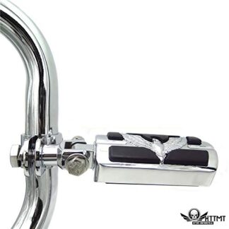 HTTMT- MT216-049+216-063- HTTMT Eagle 1" 1-1/4" Foot Peg Clamp For Compatible with Harley Sportster Chrome
