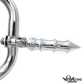 HTTMT- MT216-049+MT096-014- Foot Peg Mounting Clamp 1" 1.25" For GoldWing VTX1300 Valkyrie Triumph Chr