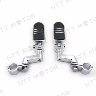HTTMT MT216-050- 1" Highway Radical Flame Foot Pegs Clamps Compatible with Harley Sportster 883 1340 XL1200