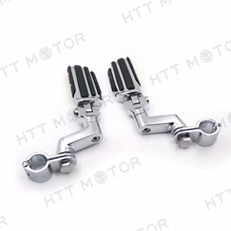 HTTMT MT216-050- Highway Radical Flame Foot Pegs Clamps 1" Compatible with Harley Sportster 883 1340 XL1200