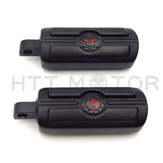 HTTMT MT216-051- Foot Rest pegs Compatible with 1984-2000 universal to most Harley Davidson bike BLACK New