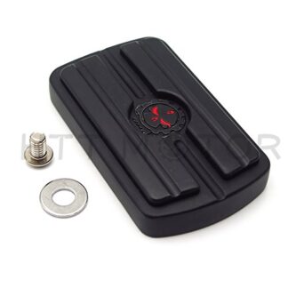 HTTMT MT216-052- Gear Skull Foot Large Brake New Pedal Compatible with Harley Touring Softail Deluxe FLSTN