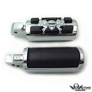 HTTMT- MT216-060+PA003- Replacement of Pirate Skull Footpegs For Yamaha V-Star 1000 650 Royal Star V-Max Virago Stryker