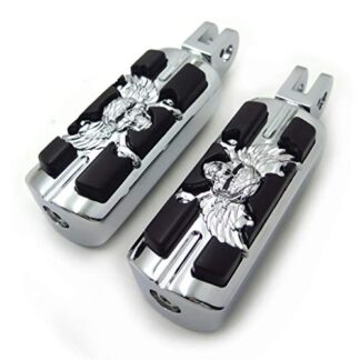 HTTMT- MT216-060+PA012 - Replacement of Pirate Skull Footpeg For 1996-2001 Triumph Adventurer (Front & Rear)