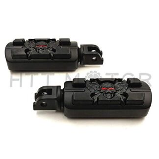 HTTMT MT216-060+PA017X2 - Pirate Skull Footpegs Peg Compatible with Harley 2018-2019 Breakout FXBR/Breakout 114 FXBRS
