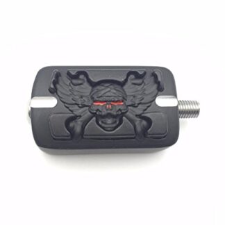 HTTMT MT216-062A- Motorcycle Black Wing Skull Zombie Shape Shifter Peg Compatible with Harley Street Bob FXDB SuperLow 1200T Tour Glide