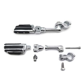 HTTMT MT216-078- Cr Long Angled Adjustable Lightning FootPeg 1.25" Compatible with GoldWing VTX1300