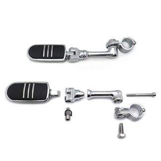HTTMT MT216-078- Cr Long Angled Adjustable Lightning FootPeg Compatible with GoldWing VTX1300 1.25"