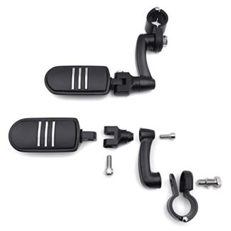 HTTMT MT216-079- Adjustable Lightning FootPeg Compatible with GoldWing VTX1300 Shadow Valkyrie 1.25" Bl