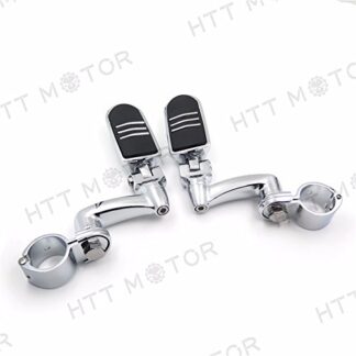 HTTMT MT216-087- Adjustable Lightning 1.5" FootPeg Compatible with GoldWing VTX1300 Shadow Valkyrie Chrome