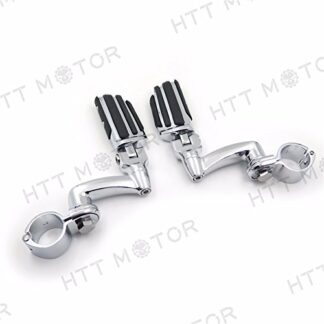 HTTMT MT216-087- Adjustable Lightning FootPeg 1.5" Compatible with GoldWing VTX1300 Shadow Valkyrie Chrome